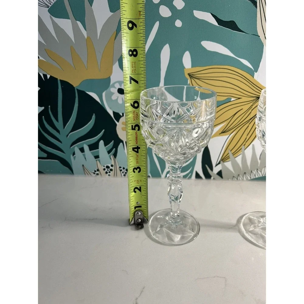 Set Of 2‎ Action Industries Ai-2 Crystal Wine Glass Goblet Stemware Diamond